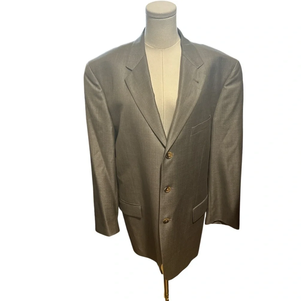 Joseph Abboud Light Gray Blazer 44R wool workwear